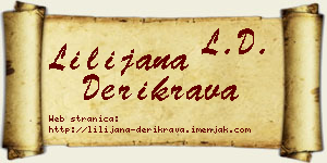 Lilijana Derikrava vizit kartica